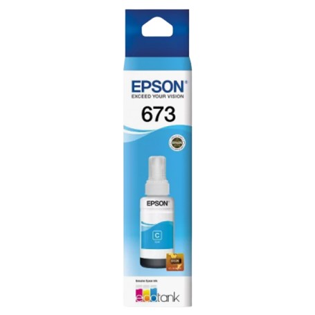 Tinta Epson Original 673 Cyan Cian 70ml