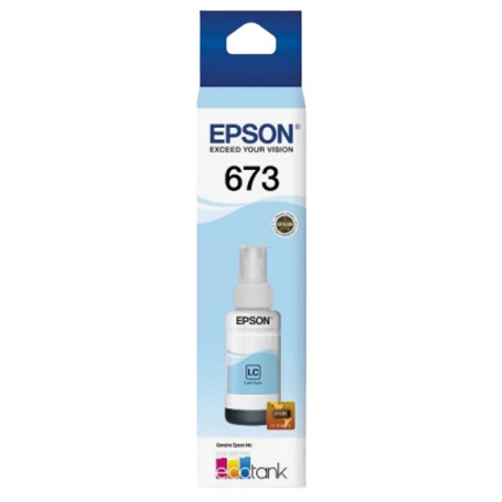 Tinta Epson Original 673 Light Cyan Cian 70ml