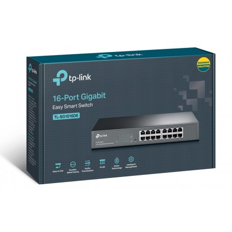 Switch De Red Tp-Link Tl-Sg1016de 16 Puertos LAN Rj45 Gigabit 10/100/1000Mbps