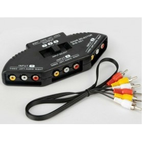Selector Switch Audio Video 3 A 1 Rca