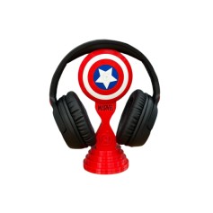 Soporte Auricular Figura 3d Capitan America Logo