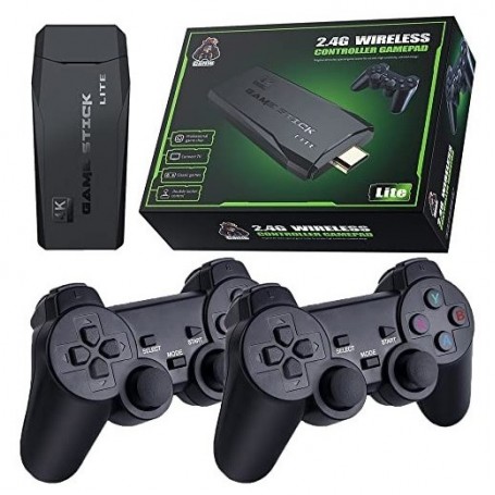 Consola Retro Game Stick Lite Hdmi 64gb Con 2 Joysticks Inalámbricos Rs-100