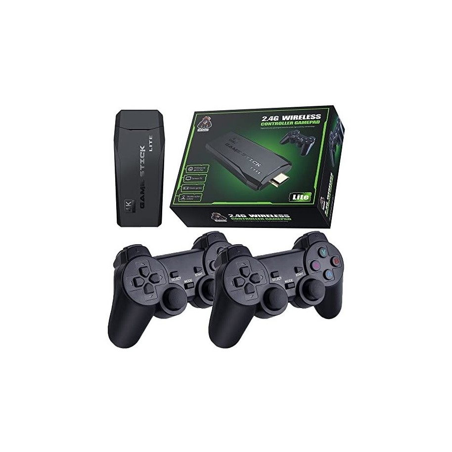 Consola Retro Game Stick Lite Hdmi 64gb Con 2 Joysticks Inalámbricos Rs-100