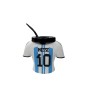 Mate Con Bombilla Impresion 3d Camiseta Lionel Messi