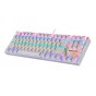 Teclado Mecanico Gamer Redragon Kumara White K552 Rgb Qwerty Outemu Blue Español