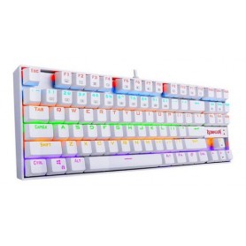 Teclado Mecanico Gamer Redragon Kumara White K552 Rainbow Qwerty Outemu Red Español