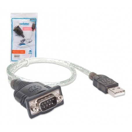 CABLE USB A DB25 1.8 Mts MANHATTAN MALLADO TRANSPARENTE