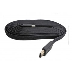 Cable Hdmi Mallado Plano 5mts 4K 2.0