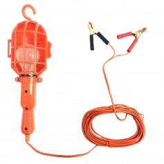 Lampara De Servicio De Inspeccion Automatica De Emergencia De 5mts 12 VDC Con Broche Clips De Cocodrilo