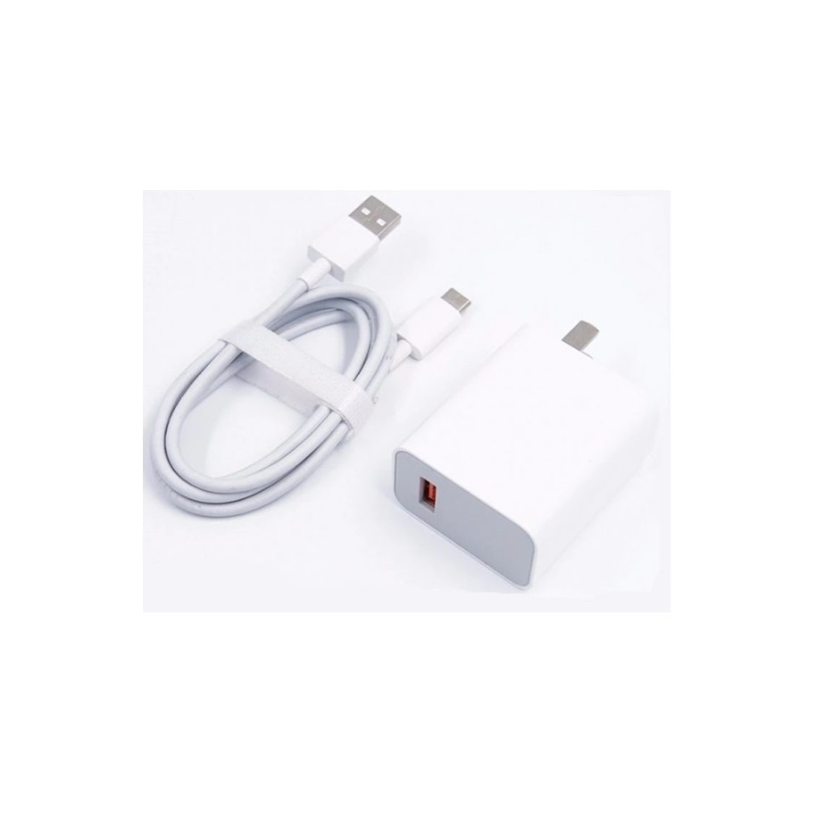 Cargador Xiaomi Carga Rapida 33w Usb A + Cable Tipo C