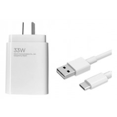 Cargador Xiaomi Carga Rapida 33w Usb A + Cable Tipo C