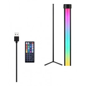 Luz Lampara Esquinero Led Rgb Bluetooth Con Control 120cm