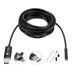 Camara Inspeccion Usb Endoscopio Celular 5mt 7mm Adaptador Micro Usb Tipo C