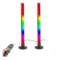 Barra De Luz Doble 40cm Rgb Gamer Escritorio Con Control Remoto