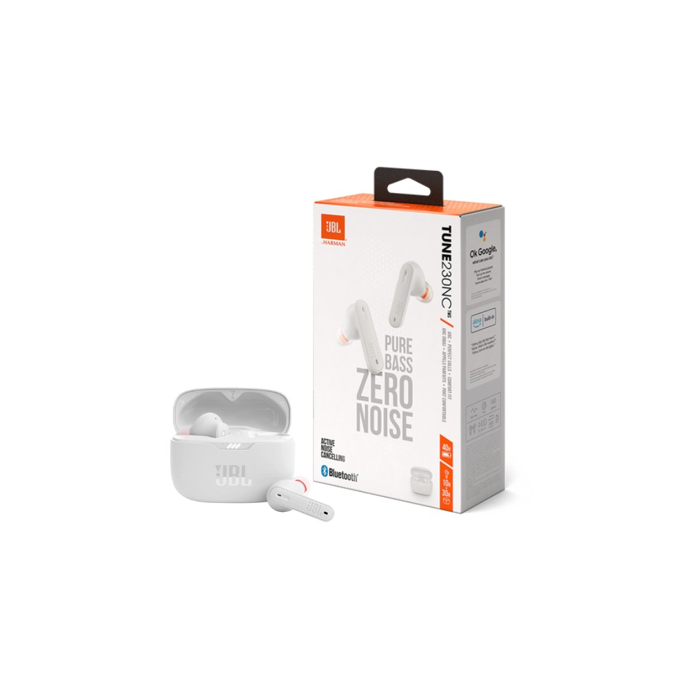 Audifonos Inalámbricos Jbl Tune 230nc Tws Cancelacion Ruido Color Blanco