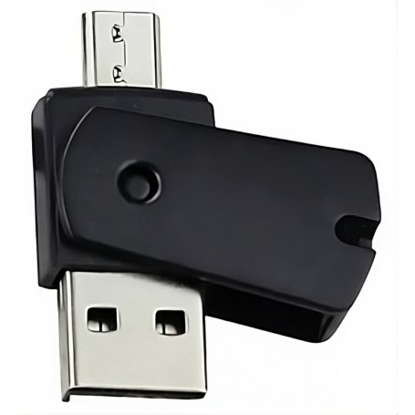 Lector De Tarjetas De Memorias SD Micro Usb A USB D-313