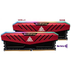 Memoria Ram Udimm Ddr4 32gb (2x16gb) Rgb Mars Red Neo Forza 3200Mhz (Nmgd480E82-3200De20)