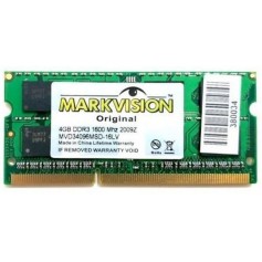 Memoria Ram Sodimm 4Gb Ddr3 1600Mhz Markvision MVD34096MLD-A6