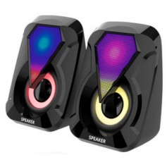 Parlante Para Pc Usb Luz RGB Speaker E-1053