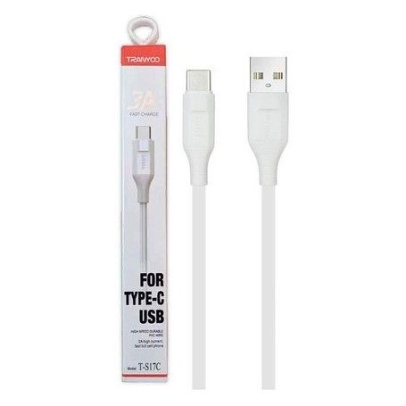 Cable De Carga & Datos Usb-C Type C Tipo C 1mt 3a Tranyoo T-S17c