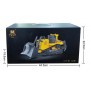 Excavadora Bulldozer Control Remoto RC Con Bateria Recargable Escala 1:16 Luces & Sonidos Huina 1554