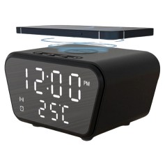 Reloj Despertador Digital Con Base De Carga Qi Carga Inalambrica AY-21