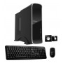 Gabinete Slim Kelyx Lc727-08a Con Fuente De Alimentacion + Kit De Mouse & Teclado