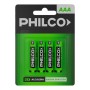 Pila Philco AAA LR03 Alcalina 1.5V Blister X4