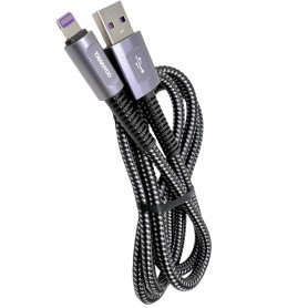 Cable Usb Lightning Tranyoo Carga Rapida Mallado 2mt 5A T-S16I