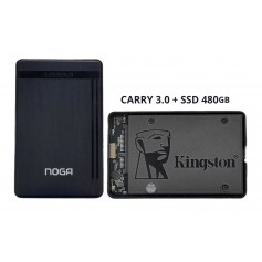 Combo Disco SSD 480gb + Carry Disk USB 3.0
