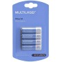 Pilas Recargables MultiLaser AA 2500Mah Blister X4