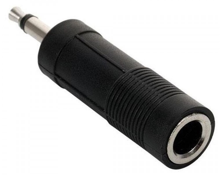 Adaptador Mini Plug Jack Macho 3.5mm A Plug Jack Hembra 6.5mm Mono