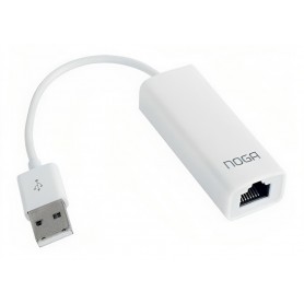 Adaptador Usb Macho A Rj45 UTP Adaptador Ethernet Noga USB-RED2 10mbps 100mbps
