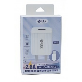 Cargador Para Celular Con Cable Tipo-C Type-C USB-C Ibek IB-2604
