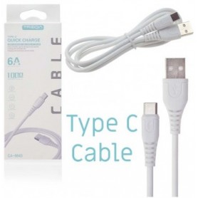 Cable De Carga & Datos Usb-C Tipo-C Type-C 1mt Treqa CA-8643