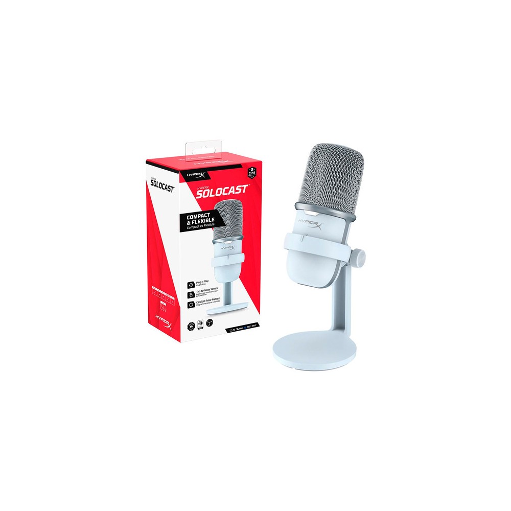 Micrófono Solocast HYPERX Blanco