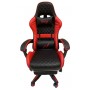 Silla Sillon Gamer Noga Typhon Butaca Pc Gaming Reclinable Con Apoya Pies Negro & Rojo