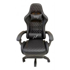 Silla Sillon Gamer Noga Typhon Butaca Pc Gaming Reclinable Con Apoya Pies Negro