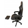 Silla Sillon Gamer Noga Typhon Butaca Pc Gaming Reclinable Con Apoya Pies Negro