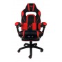 Silla Sillon Gamer Noga Typhon Butaca Pc Gaming Reclinable Con Apoya Pies Negro & Rojo