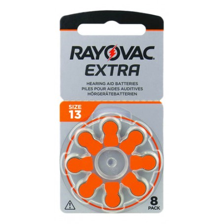 Pila Rayovac 13 Para Audifono Pr48 1.45V (Precio Por Blister 8 Unidades)