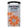 Pila Rayovac 13 Para Audifono Pr48 1.45V (Precio Por Blister 8 Unidades)