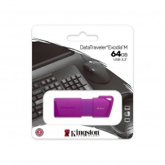 Pen Drive 64Gb Dtx Kingston Exodia Usb 3.1 3.2 Neon Purple
