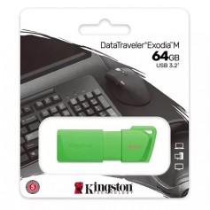 Pen Drive 64Gb Dtx Kingston Exodia Usb 3.1 3.2 Neon Green