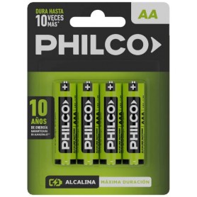 Pila Philco AA LR6 Alcalina 1.5V Blister X4