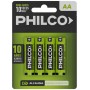 Pila Philco AA LR6 Alcalina 1.5V Blister X4