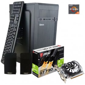 Pc Armada Amd Ryzen 5 3600 8GB Ram SSD 240GB + Placa De Video Msi Gt 730 2GB DDR5 Hdmi Dvi-D