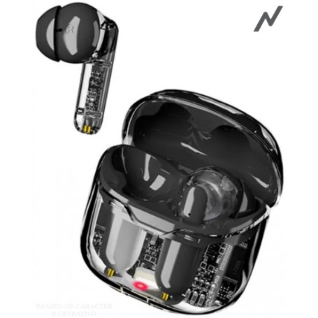 Auricular Inalambrico Bluetooth In-Ear Transparente Noga Twins 35