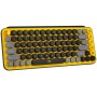 Teclado Mecanico Logitech Pop Keys Amarillo Inalambrico Bluetooth