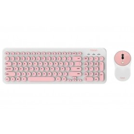 Combo Teclado & Mouse Inalambrico Noga S5600 Rosa